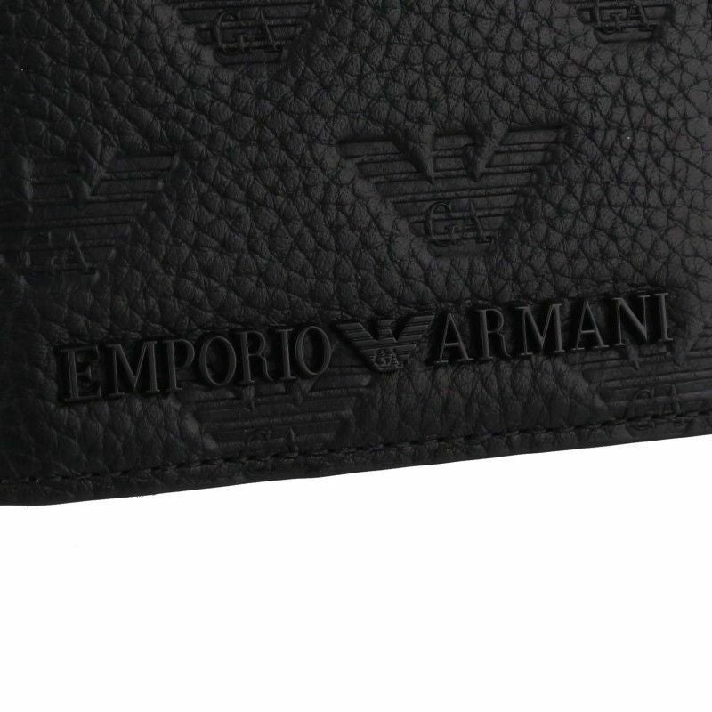 エンポリオアルマーニ EMPORIO ARMANI 長財布 メンズ ブラック YEM474