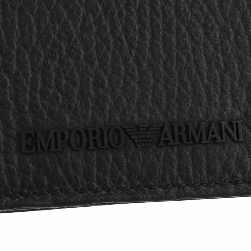 エンポリオアルマーニ EMPORIO ARMANI 二つ折り財布 ブラック メンズ Y4R167 Y068E 80001 BLACK