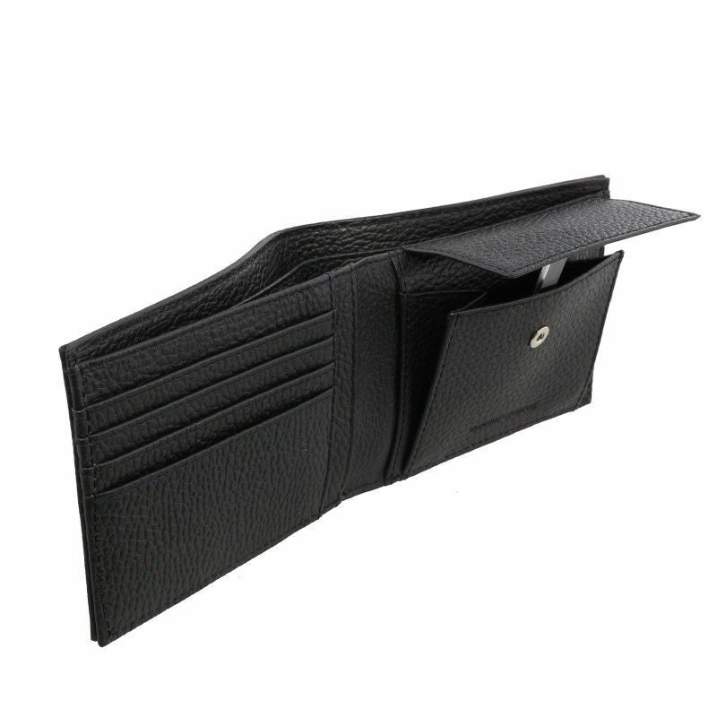 エンポリオアルマーニ EMPORIO ARMANI 二つ折り財布 メンズ ブラック