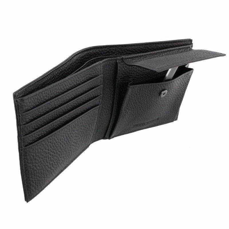エンポリオアルマーニ EMPORIO ARMANI 二つ折り財布 メンズ ブラック