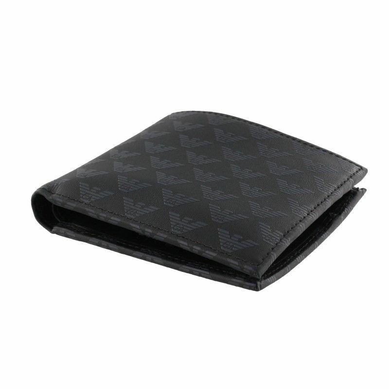 エンポリオアルマーニ EMPORIO ARMANI 二つ折り財布 メンズ ブラック YEM122 YTO2J 84284 BLACK B.