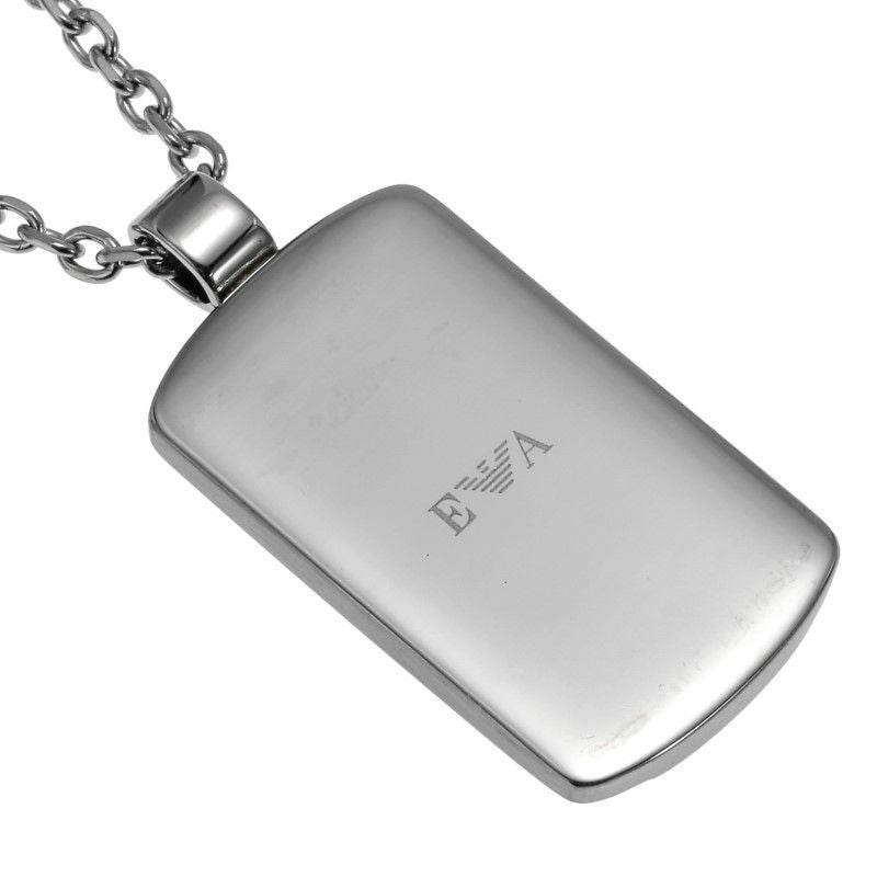 EMPORIO ARMANI エンポリオ アルマーニ ネックレス メンズ レディース シルバー ブラック EGS1921040