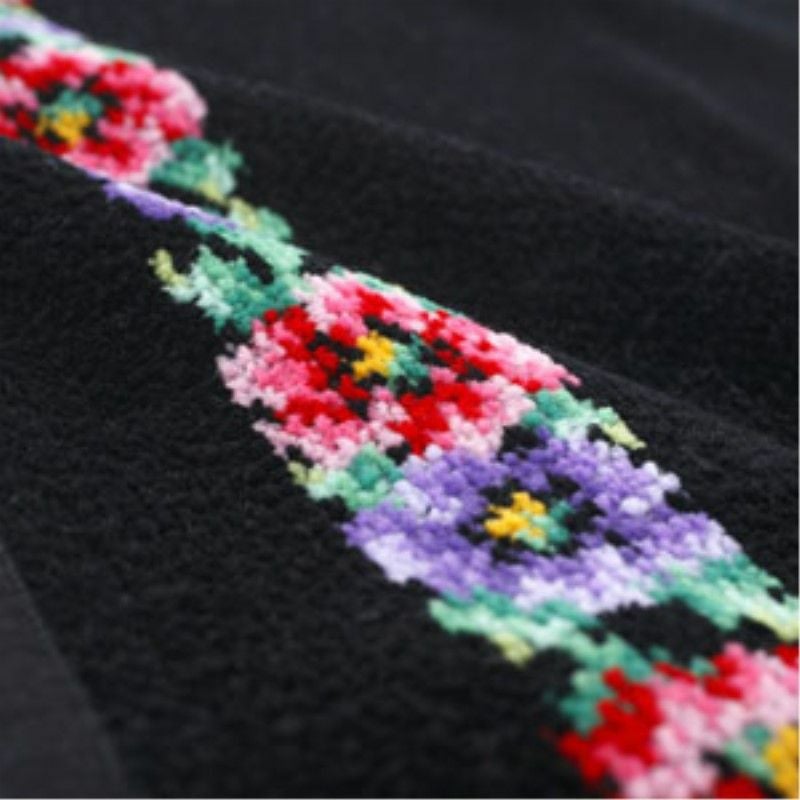 フェイラー FEILER ハンドタオル Anemone アネモネ 010 BLACK | GINZA