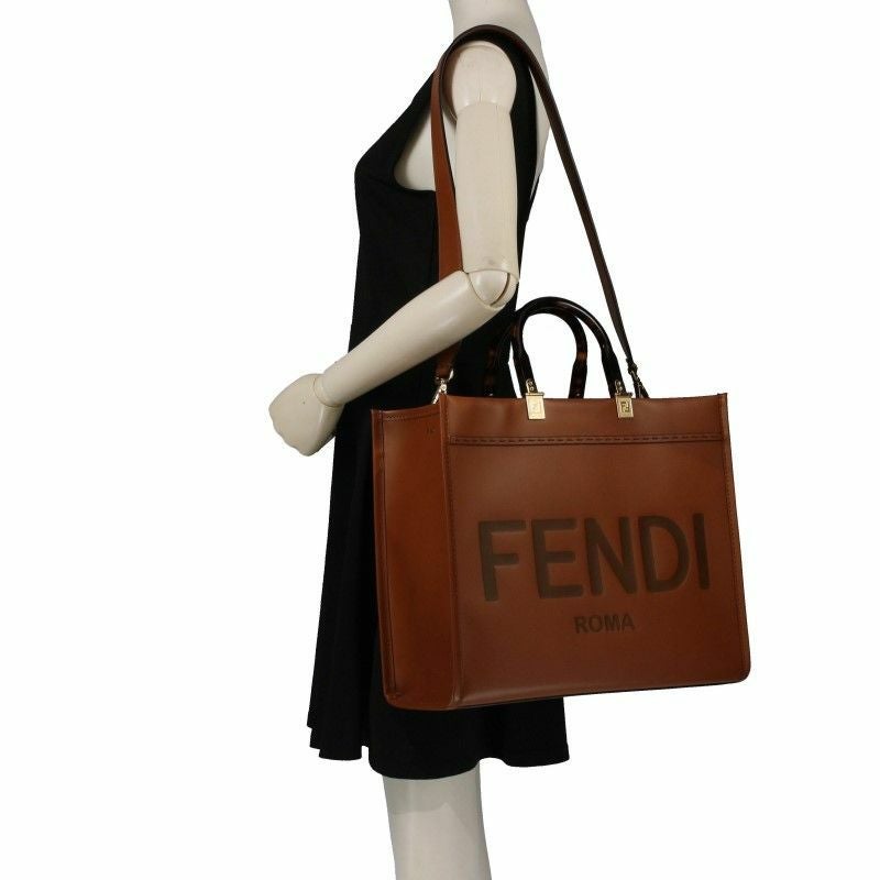 FENDI トートバッグ ブラウン ➕他 フェンディ FENDI トートバッグ レディース ブラウン 8BH386 ABVL