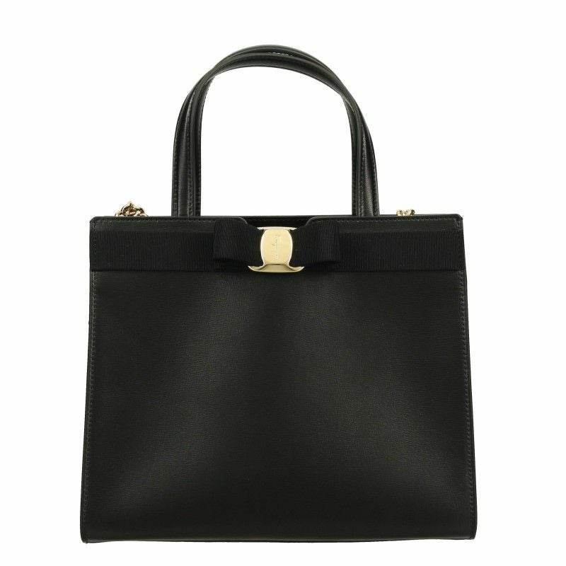 フェラガモ Ferragamo トートバッグ レディース ブラック 21I290