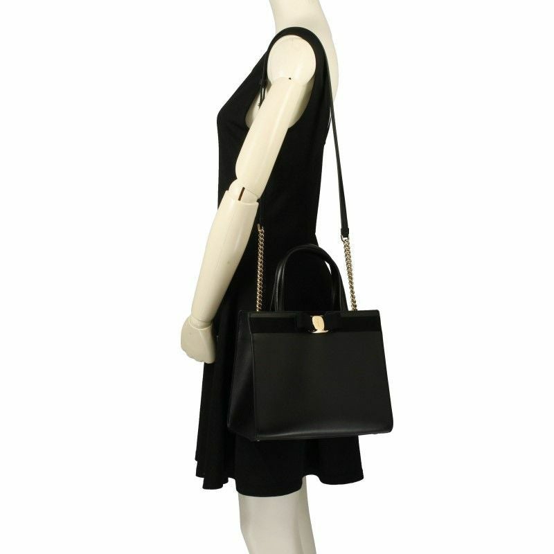 フェラガモ Ferragamo トートバッグ レディース ブラック 21I290