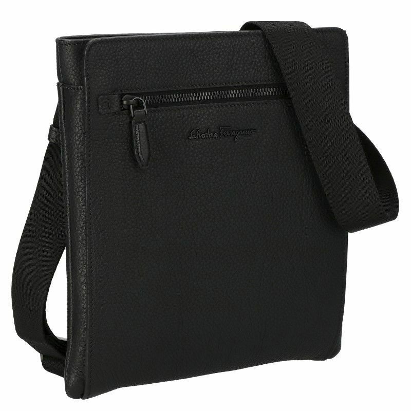 フェラガモ Ferragamo ショルダーバッグ メンズ ブラック 240131 NER