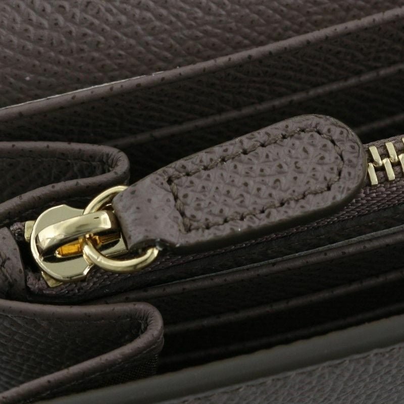 フェラガモ Ferragamo 長財布 ガンチーノ クリップ グレージュ 22D150 0714922 CARAWAY SEED