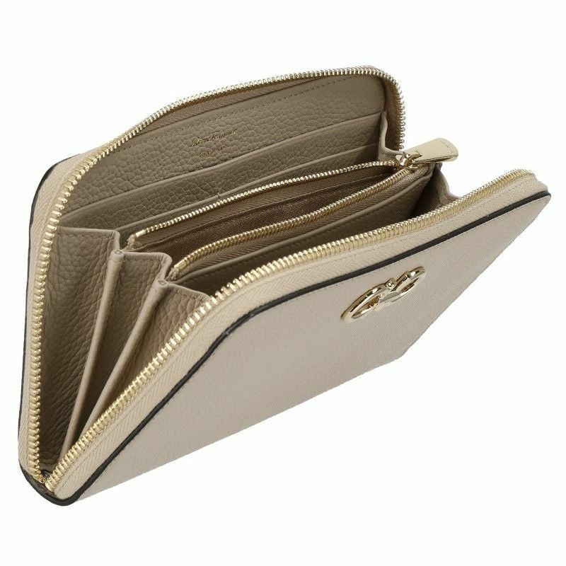 フェラガモ Ferragamo 長財布 レディース ガンチーノソフト ベージュ