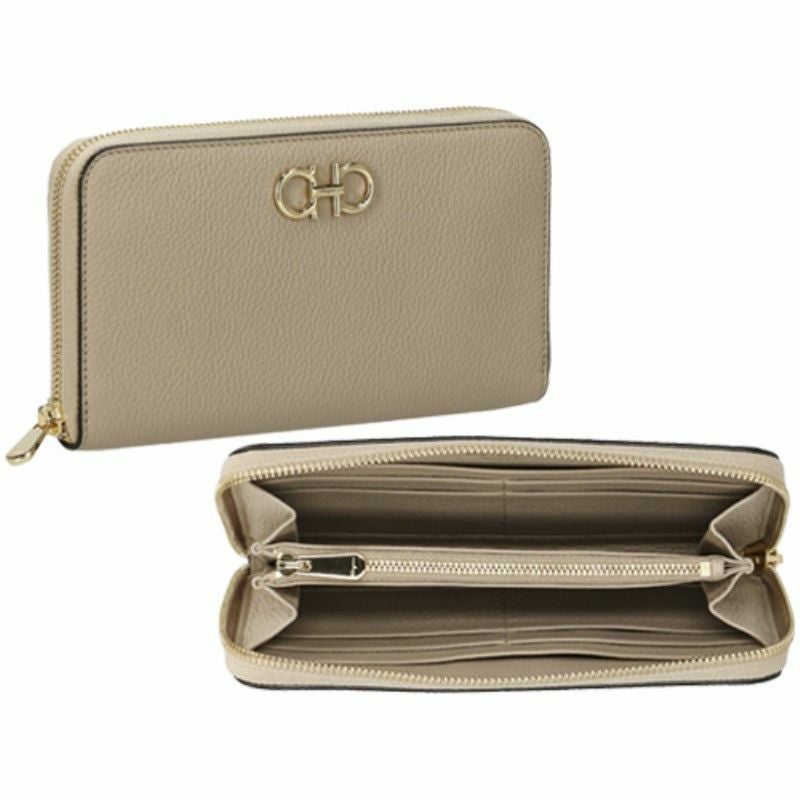 【1点限り☆特別大特価】Ferragamo フェラガモ ベージュ 長財布 美品 Salvatore Ferragamo フェラガモ FERRAGAMO 長財布 ワンダ ベージュ