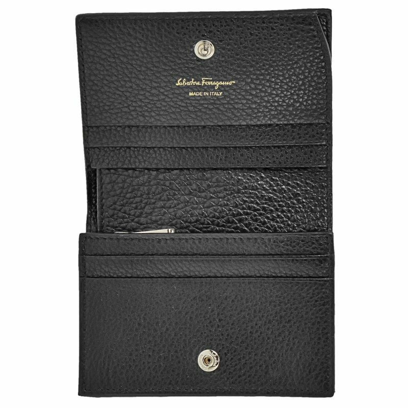 フェラガモ Ferragamo 二つ折り財布 ガンチーニ シティ ブラック 22D514 0736967 NERO