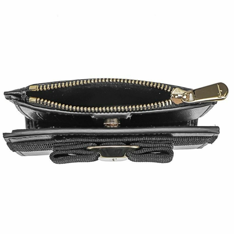 フェラガモ Ferragamo 二つ折り財布 レディース NEW VARA ブラック 22E009 0734500 NERO