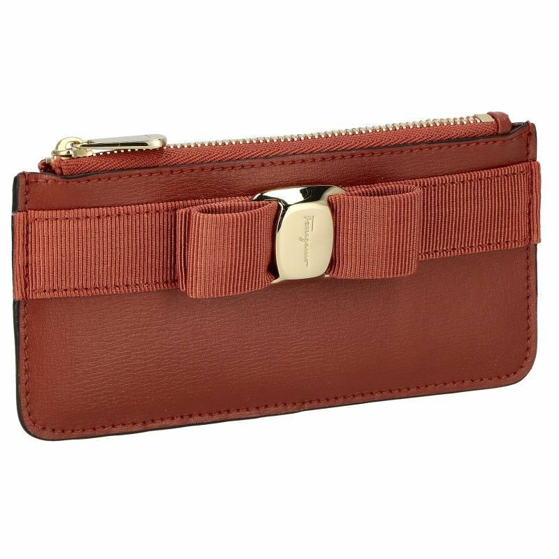 フェラガモ Ferragamo コインケース レディース ヴァラ オレンジ