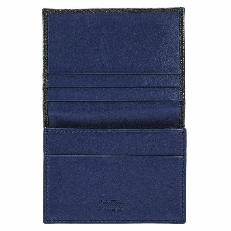フェラガモ Ferragamo カードケース メンズ ブラック 66A062 0685949 NERO FJORD BLUE