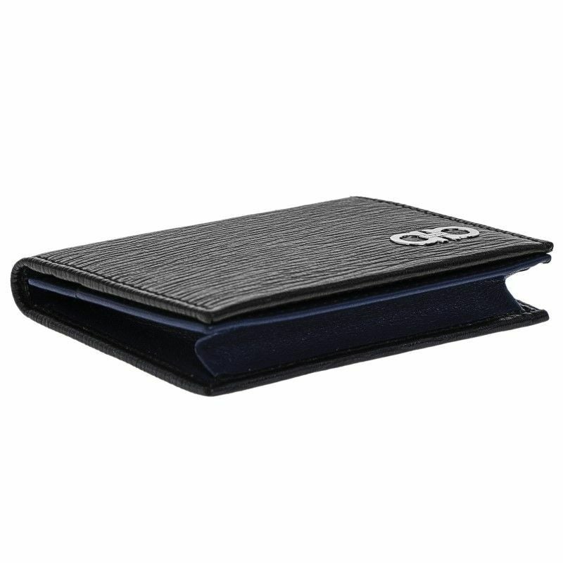 フェラガモ Ferragamo カードケース メンズ ブラック 66A062 0685949 NERO FJORD BLUE