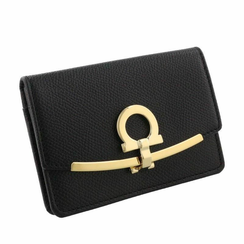 フェラガモ Ferragamo カードケース レディース ガンチーニ ブラック 22D198 0683350 NERO