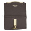 フェラガモ Ferragamo カードケース レディース ガンチーノクリップ ブラウン 22D198 GA BR