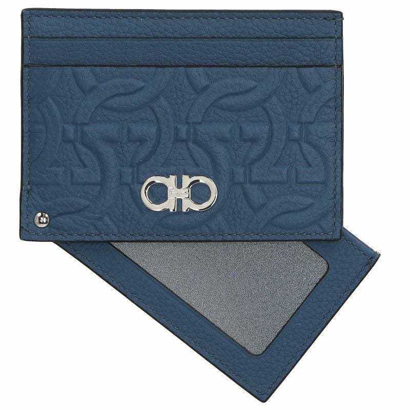 フェラガモ Ferragamo カードケース レディース ブルー 661121 DENIM
