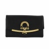 フェラガモ Ferragamo キーケース レディース GANCINO CLIP ブラック 22D151 NERO