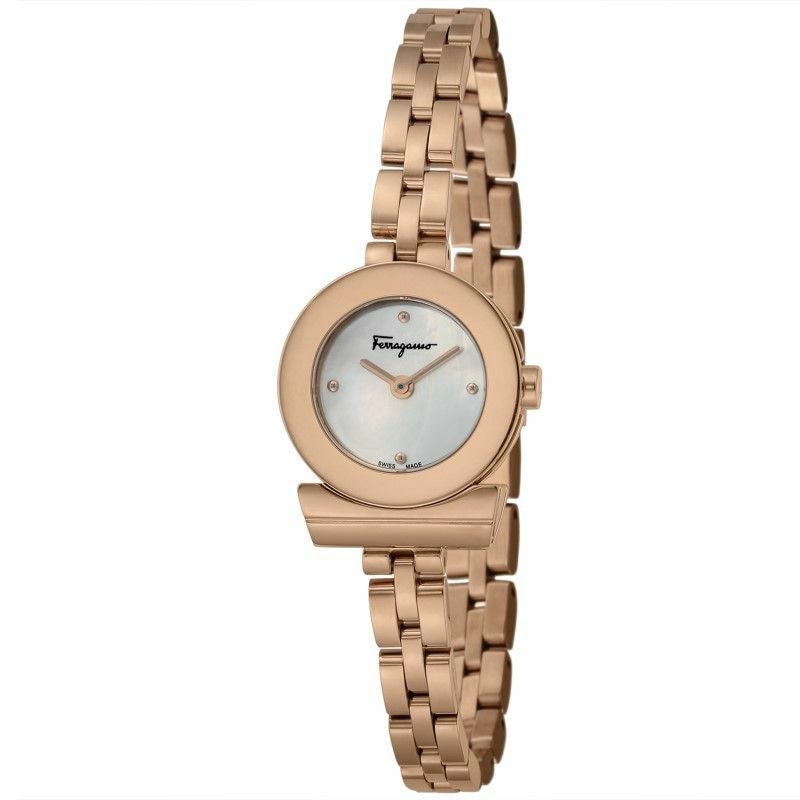 Ferragamo フェラガモ 腕時計 レディース ガンチーニブレスレット ピンクゴールド FBF080017