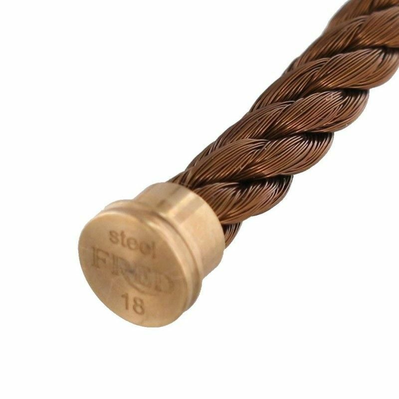 FRED フレッド ブレスレット メンズ フォース10 ブラウン 0B0162 6B0130 LM 18cm ダイヤ