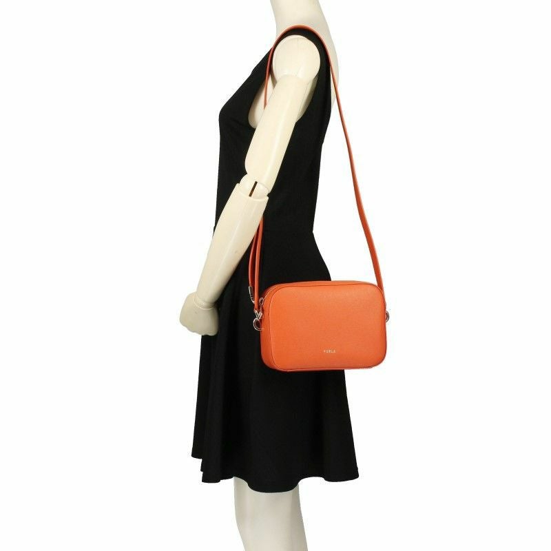 本物 フルラ FURLA レザー ショルダーバッグ ポシェット オレンジ バッグ 中古 FURLA（フルラ） バッグ レディース ショルダーバッグ アウトレット