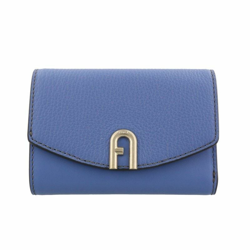 FURLA フルラ　ライトブルー 三つ折り財布　財布 プレゼント フルラ 三つ折り財布/ミニ財布 財布 レディース カメリア スモール