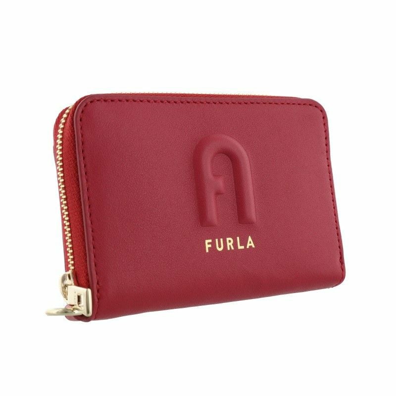 FURLA - FURLA ワインレッド 赤 レディース 名刺入れ 【かつら】FURLA フルラ サーモン バイカラー カードケース 名刺入れ 小物