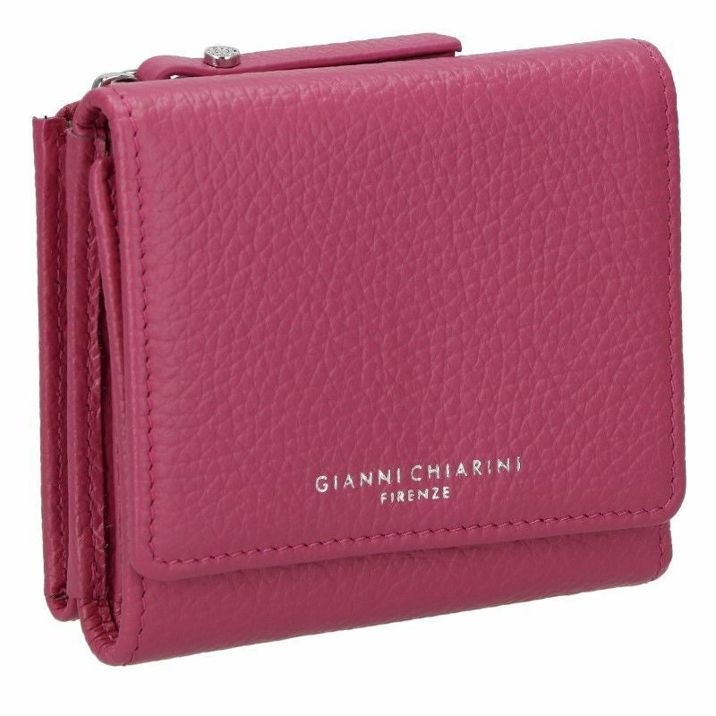 ジャンニ キアリーニ 三つ折り財布 レディース ブラウン コンパクト