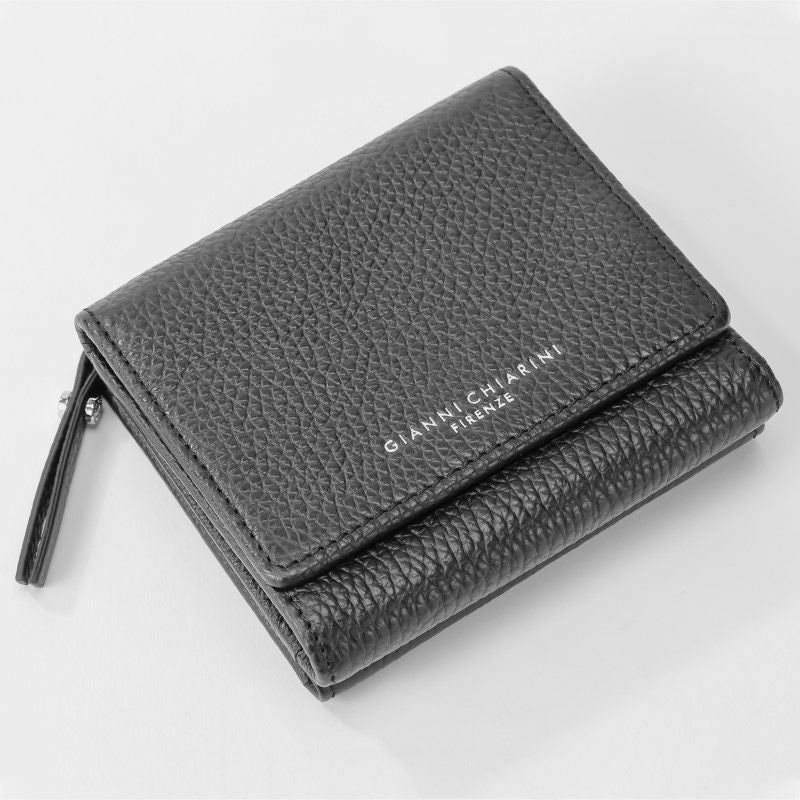 ジャンニ キアリーニ GIANNI CHIARINI 三つ折り財布 レディース ブラック PF5080GRN NERO