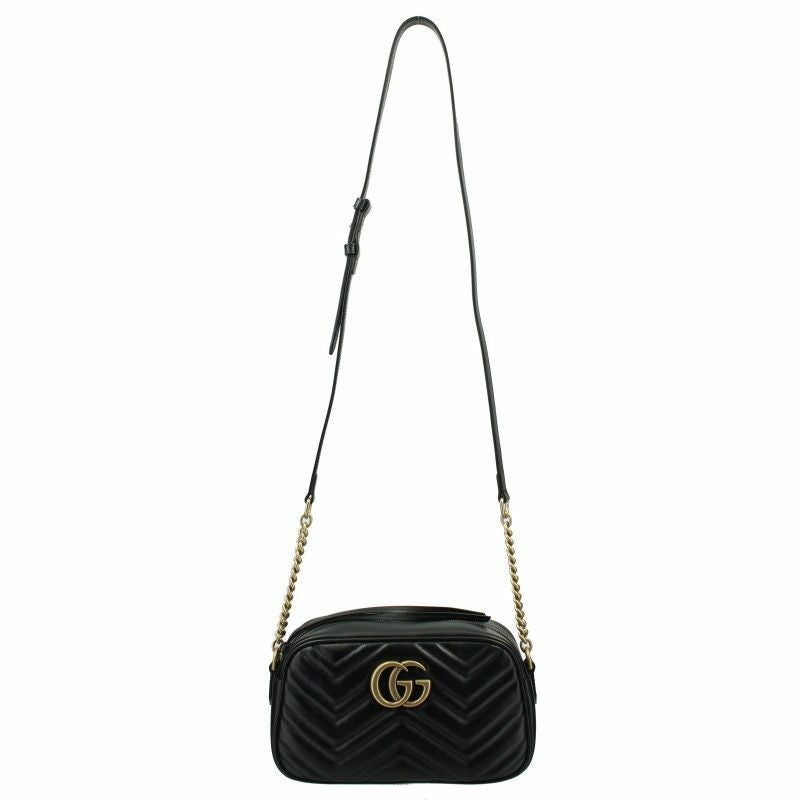 グッチ GUCCI ショルダーバッグ レディース GGマーモント ブラック 447632 DTD1T 1000