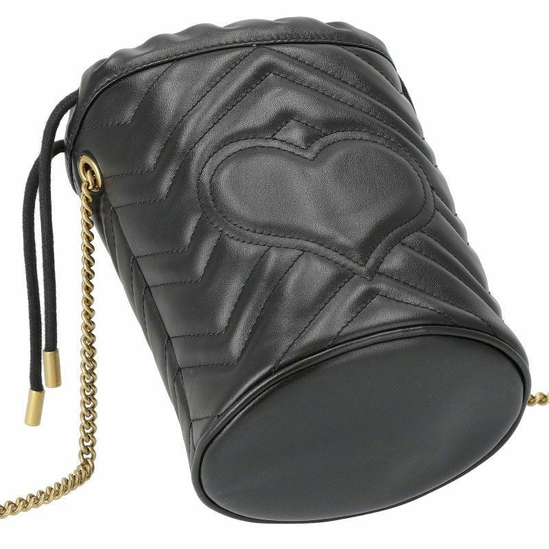 グッチ GUCCI ショルダーバッグ レディース GGマーモント ブラック