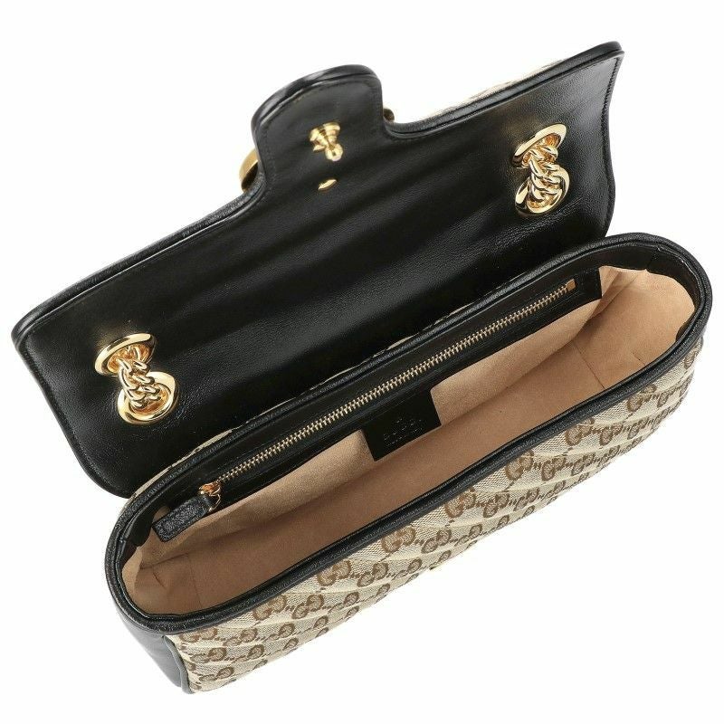 グッチ GUCCI ショルダーバッグ レディース GGマーモント ベージュ