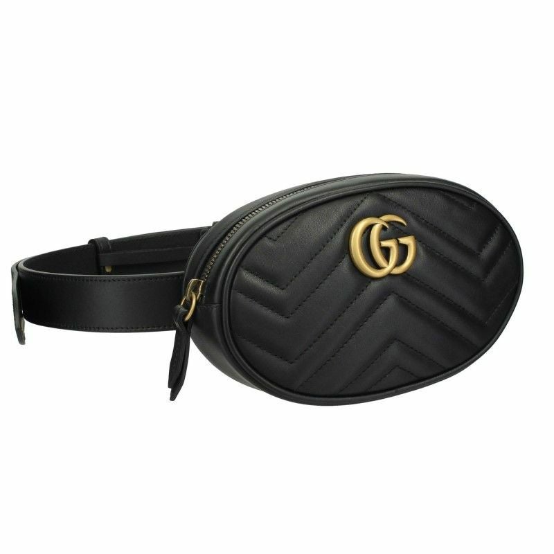 グッチ GUCCI ボディバッグ レディース GGマーモント ブラック 476434