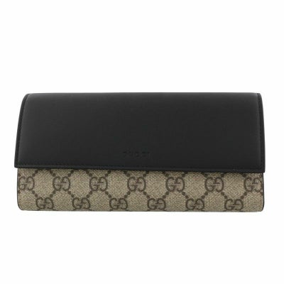 グッチ GUCCI 長財布 546669 KHNKG 9769 ブラック/ベージュ/エボニー 