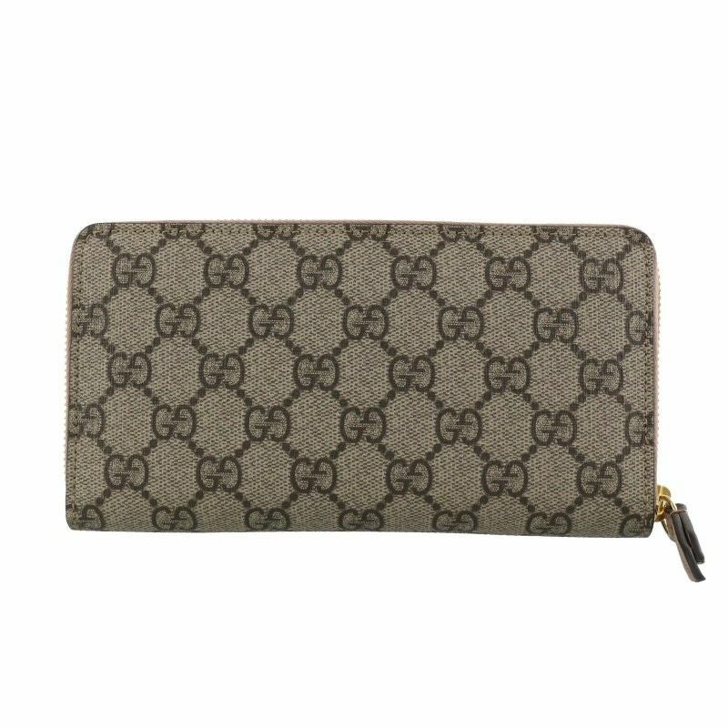 グッチGUCCI プチマーモント 長財布 グレー GG Marmont グッチ 財布 GUCCI ラウンドファスナー長財布 レディース