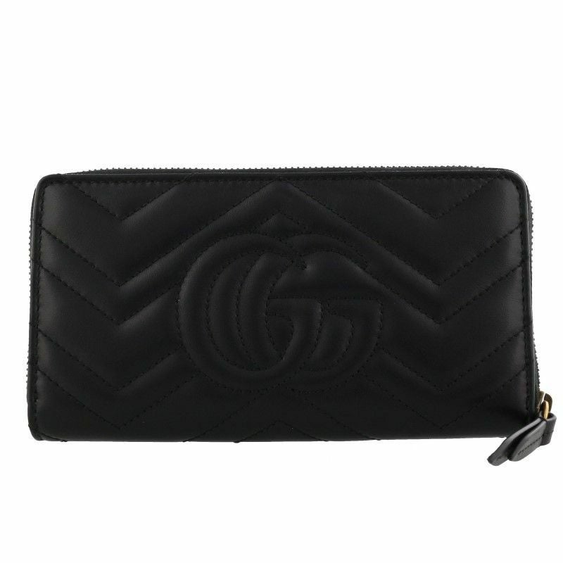 グッチ GUCCI 長財布 レディース GGマーモント ブラック 443123 DTD1T