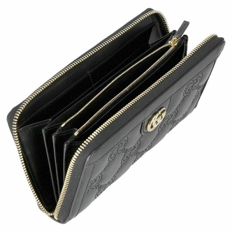 グッチ GUCCI 長財布 レディース GGマトラッセ ブラック 723784 UM8IG