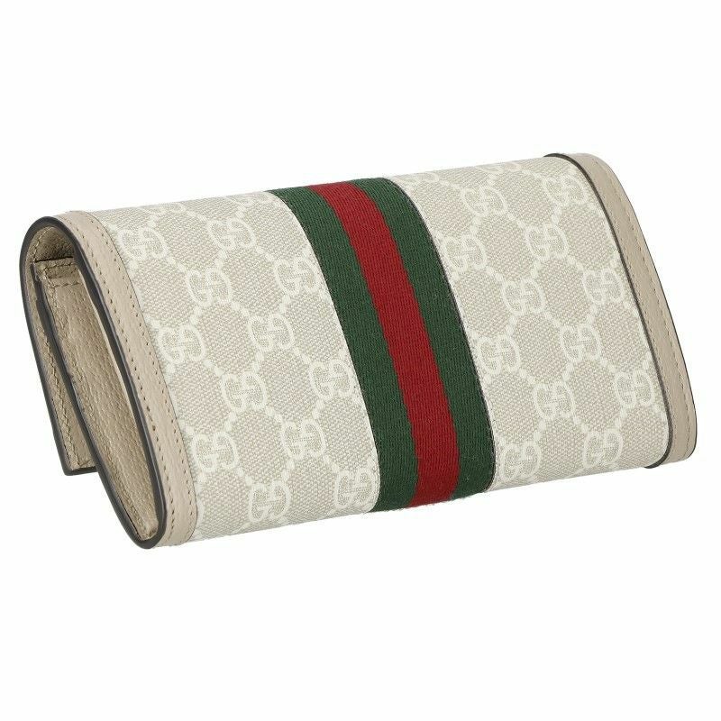 GUCCI 長財布 グッチ GUCCI GGキャンバス ラウンドファスナー長財布 パープル 257003