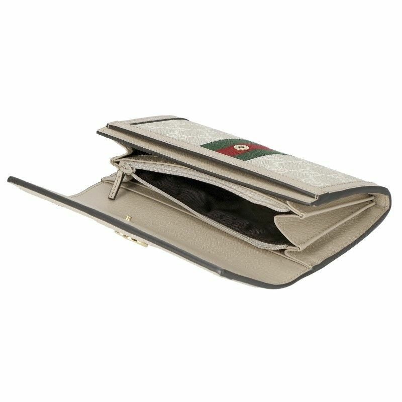 グッチ GUCCI 長財布 レディース オフィディア ベージュ 523153 UULAG