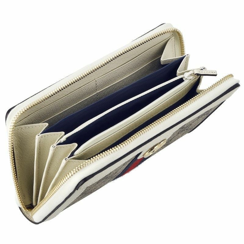 【極美品】GUCCI 三つ折り財布　オフィディア　白 グッチ GUCCI 三つ折り財布 レディース オフィディア ホワイト 644334