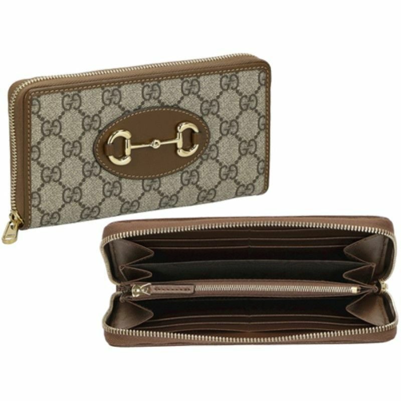 グッチ GUCCI 長財布 レディース ホースビット ブラウン 621889 92TCG