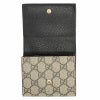 グッチ GUCCI 二つ折り財布 レディース GGマーモント ブラック 598587 17WAG 1283