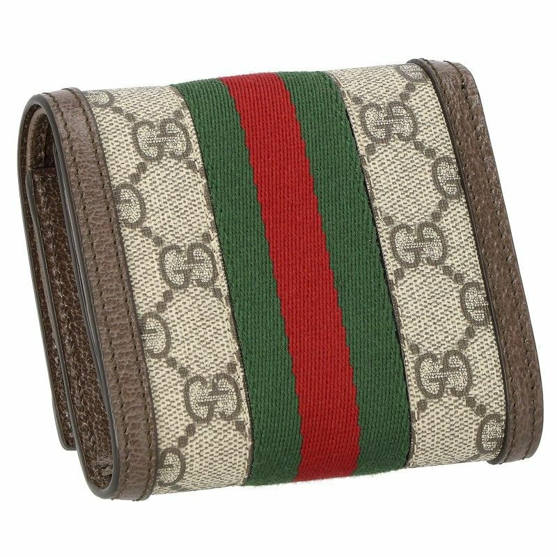グッチ GUCCI 二つ折り財布 レディース オフィディア ベージュ 598662