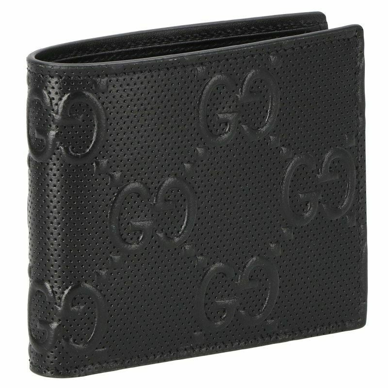 グッチ GUCCI 二つ折り財布 メンズ ブラック 625555 1W3AN 1000