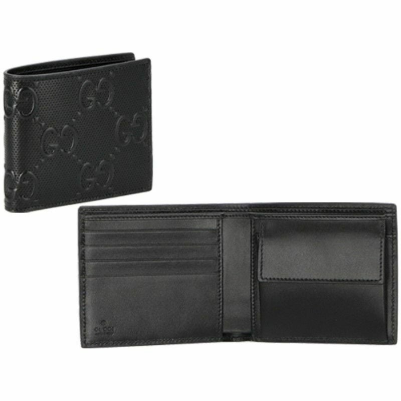 グッチ GUCCI 二つ折り財布 メンズ ブラック 625555 1W3AN 1000