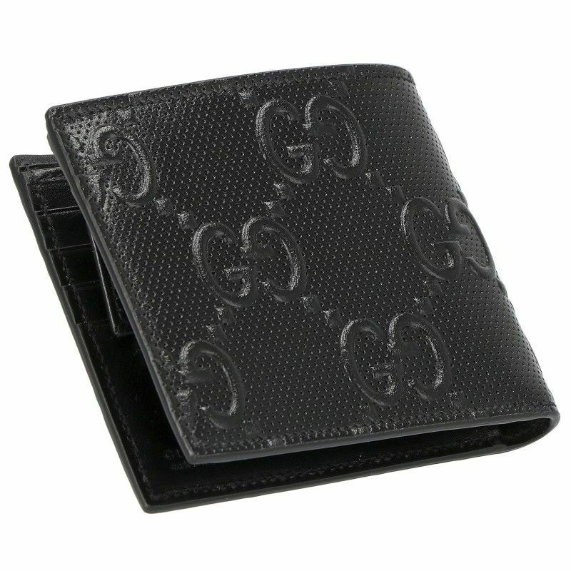 グッチ GUCCI 二つ折り財布 メンズ ブラック 625555 1W3AN 1000