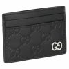 グッチ GUCCI カードケース メンズ グッチシマ ブラック 473927 CWC1N 1000
