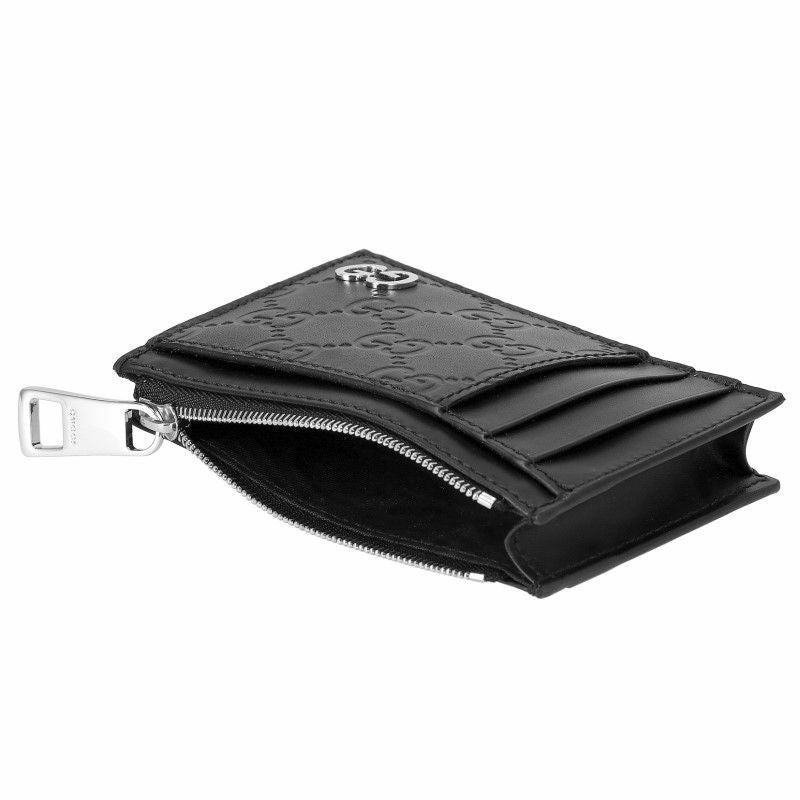 グッチ GUCCI カードケース メンズ シグネチャー ブラック 597560