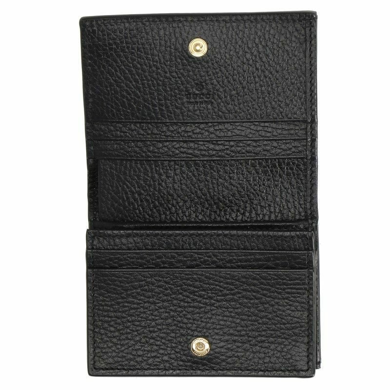 グッチ GUCCI カードケース レディース GGマーモント ブラック 658610 17WAG 1283